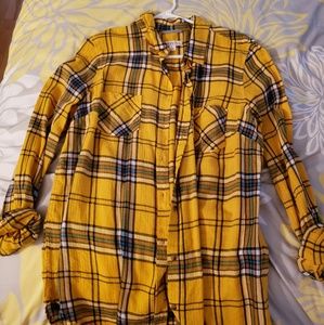 Yellow and Blue Flannel